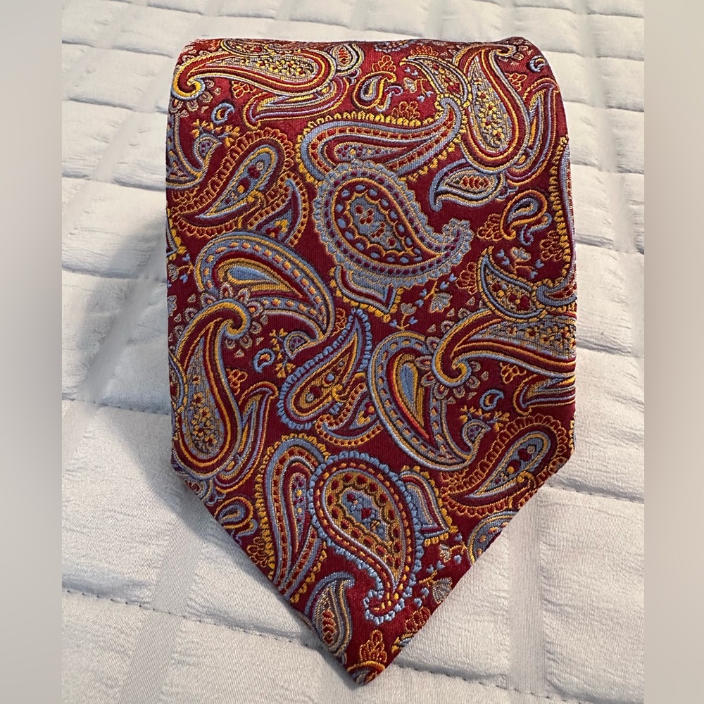 GLADSON Men's 100% Silk Necktie LUXURY ~ Paisley ~ Geometric ~ Made in Italy!